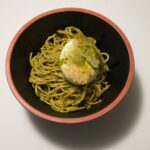 ESPAGUETTI AL PESTO CON BURRATA